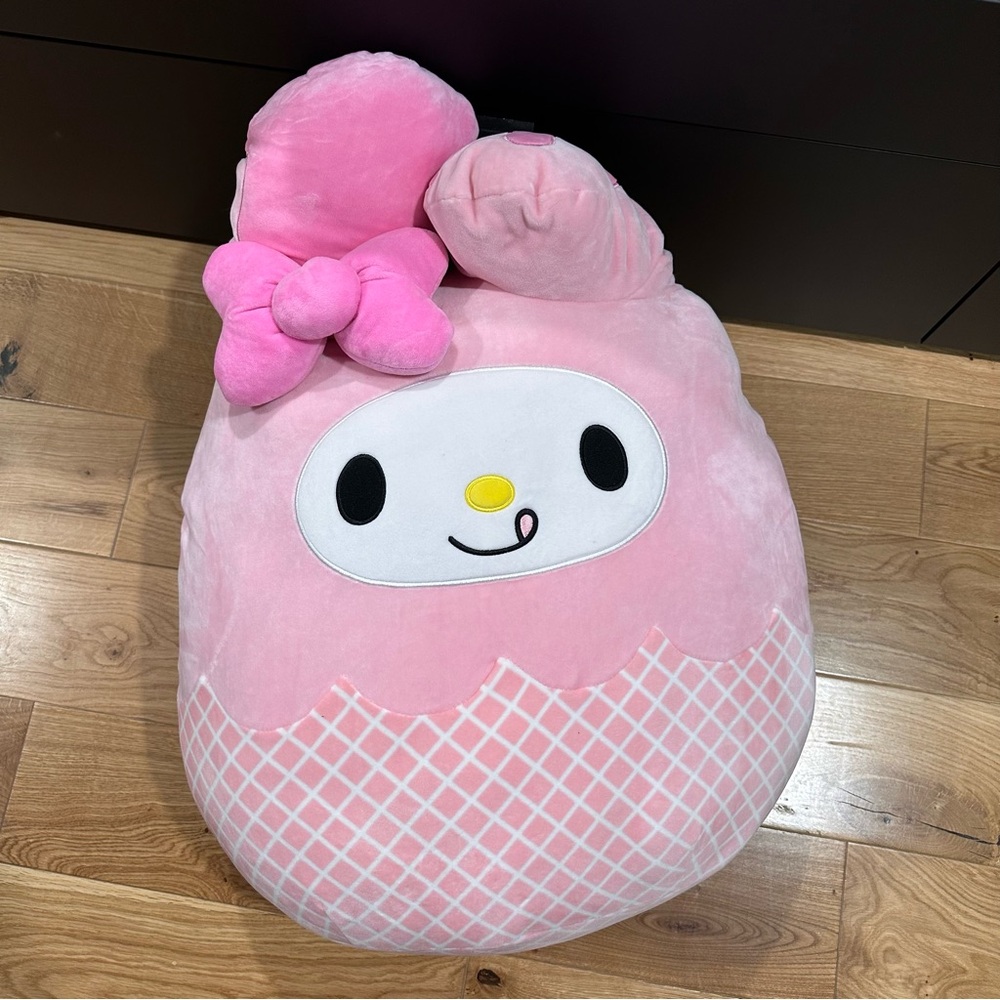 26" Squishmallow Sanrio Hello Kitty My Melody Ice Cream Jumbo XL Plush